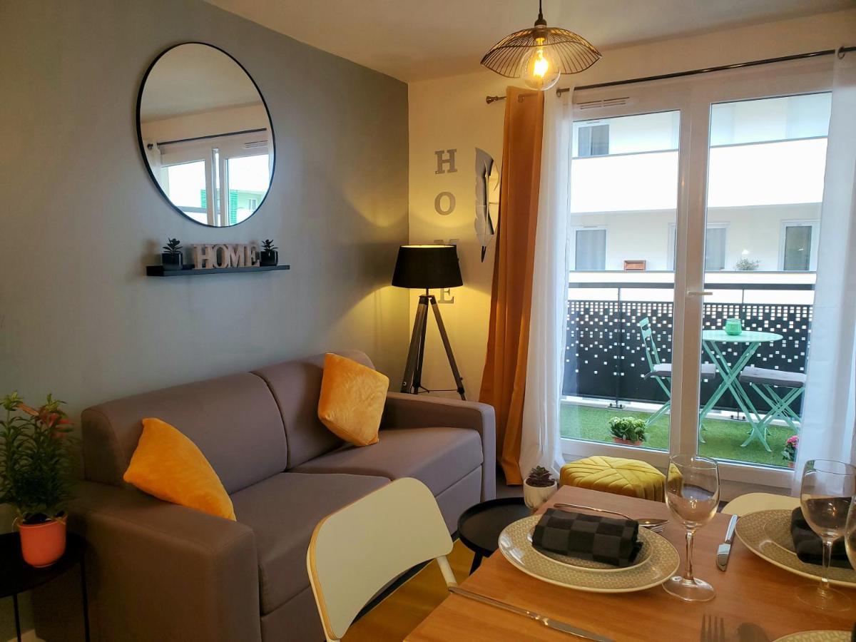 The Sunshine- Appart Cosy Proche Paris-Disney Avec Parking Prive Dans Residence Meaux Ngoại thất bức ảnh